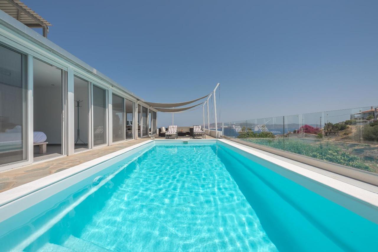 Villa Luna Private Heated Hydro Pool Bbq Beach 4Min Agia Marina Mikrolimanou Buitenkant foto
