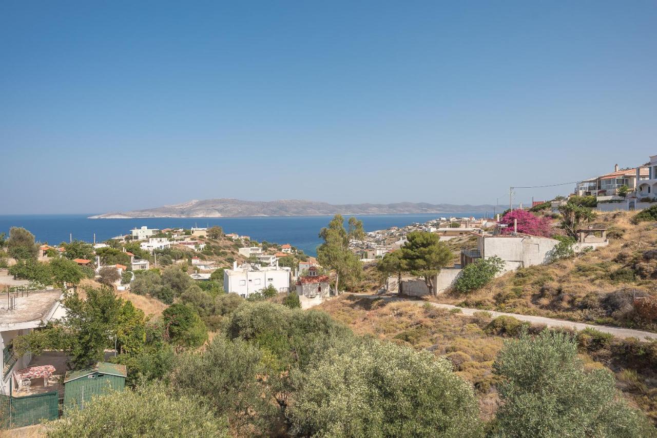 Villa Luna Private Heated Hydro Pool Bbq Beach 4Min Agia Marina Mikrolimanou Buitenkant foto