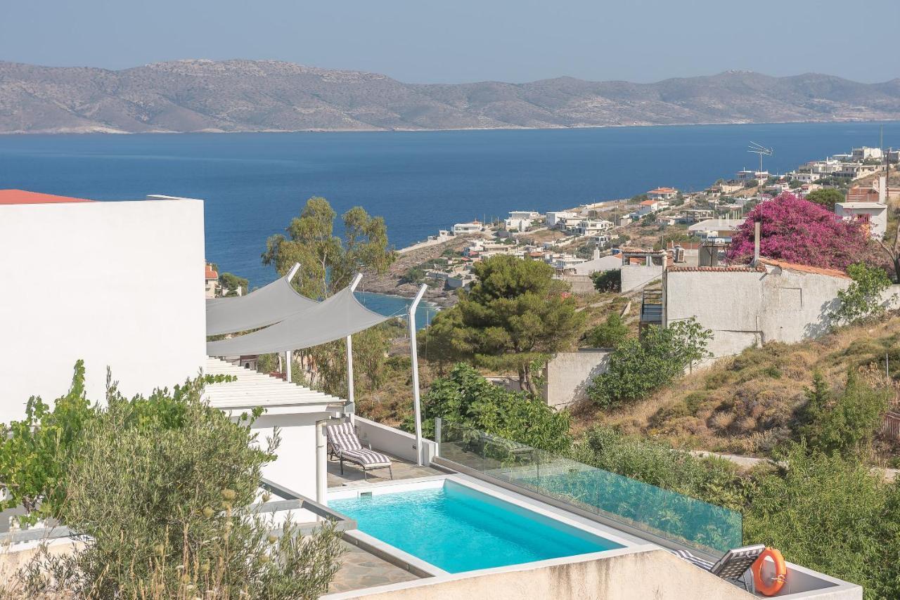 Villa Luna Private Heated Hydro Pool Bbq Beach 4Min Agia Marina Mikrolimanou Buitenkant foto