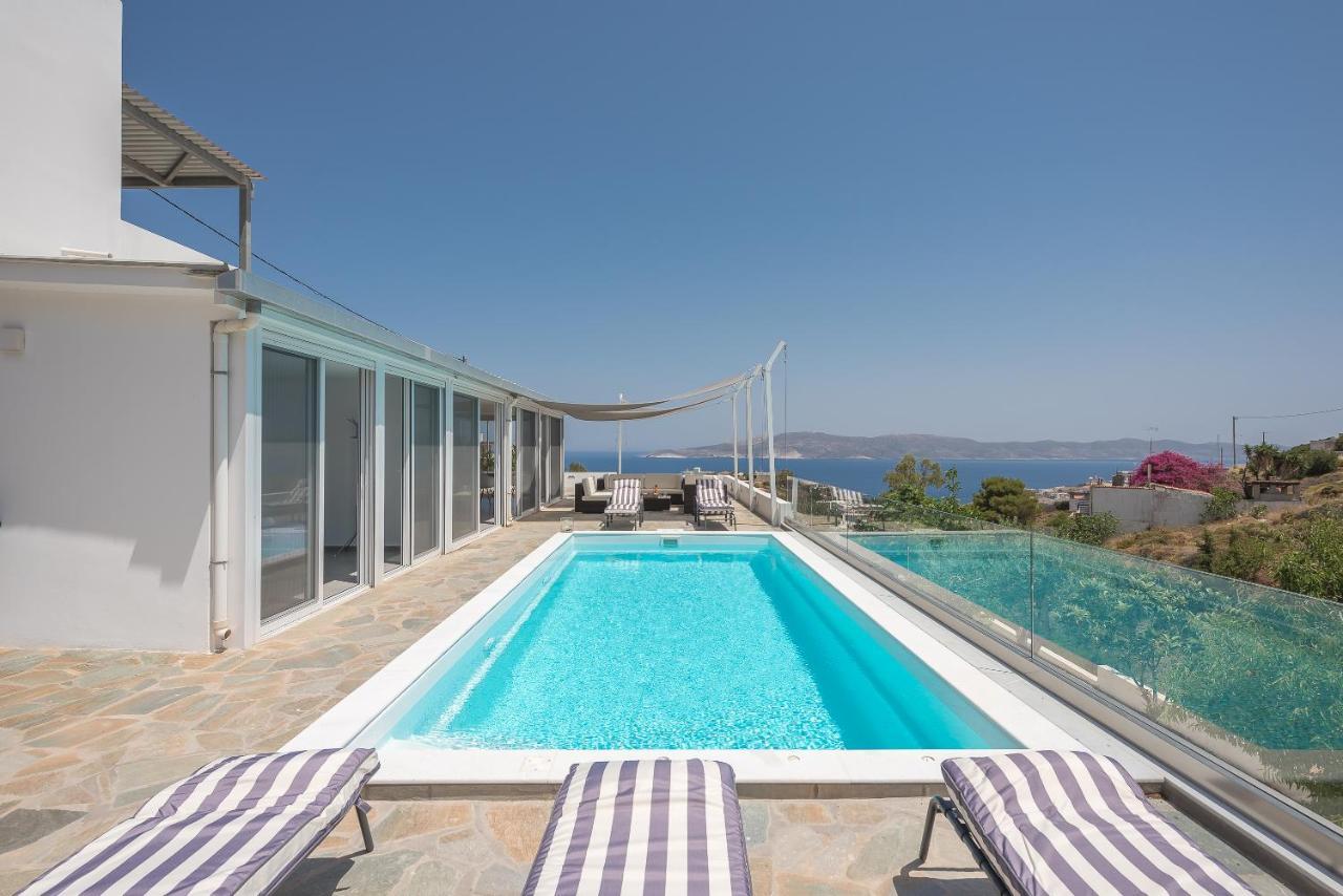 Villa Luna Private Heated Hydro Pool Bbq Beach 4Min Agia Marina Mikrolimanou Buitenkant foto